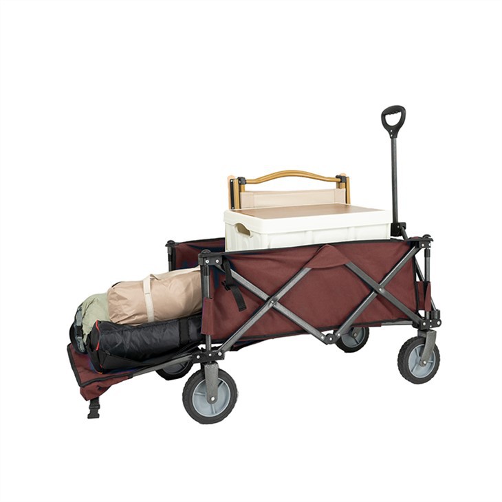 Zložljiv vagon za plažo z veliko prostornino, ki ga je mogoče odpreti