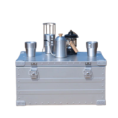 Aluminijasta zaščitna prenosna zložljiva škatla za shranjevanje